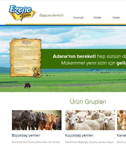 Ezene Yem - Maser Gıda web tasarımı