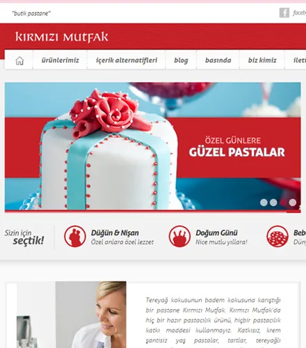 Kırmızı Mutfak Web Sitesi web tasarımı